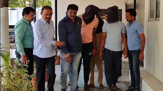 Thane, India - April 01, 2023: Thane crime branch arrest two Nigerian citizens for smuggling drugs, in Thane, India, on Saturday, April 01, 2023. (Praful Gangurde/HT Photo) (HT PHOTO)