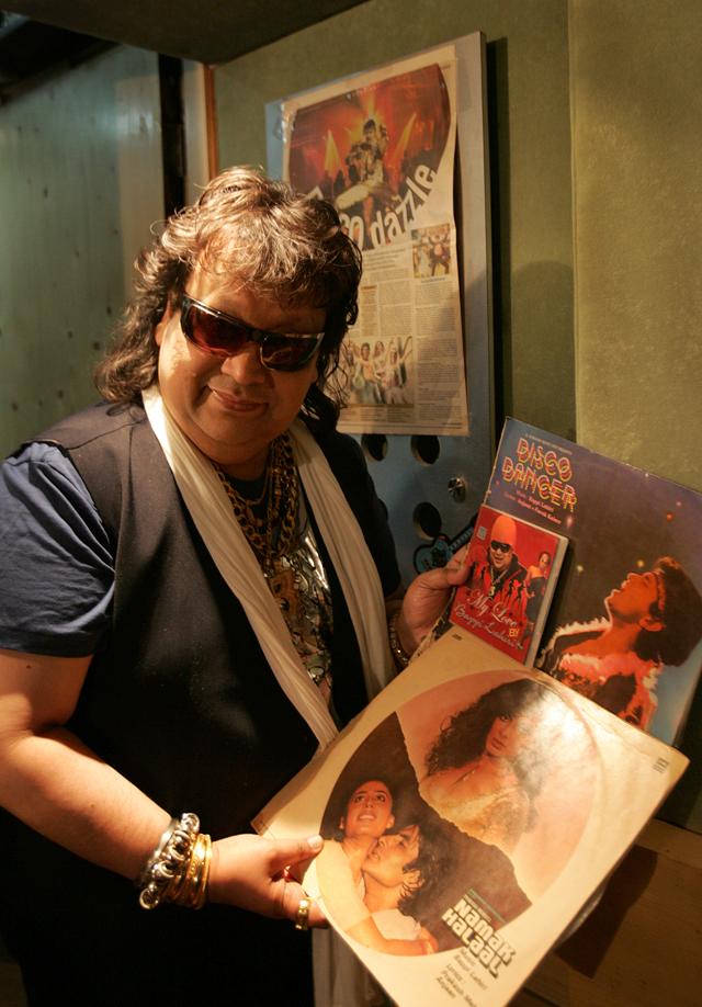 Bappi Lahiri at home in Mumbai on 17 June 2010. (Vijayanand Gupta/HT Photo)