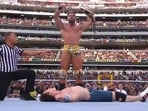 Austin Theory surpassed John Cena to retain the US Championship title in night one opener at WrestleMania 39 on Saturday night. (Twitter)