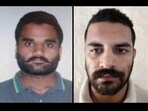 Left to right: Anmol Bishnoi, Goldy Brar, Gaurav Patyal and Lakhbir Singh alias Landa. Left to right: Anmol Bishnoi, Goldy Brar, Gaurav Patyal and Lakhbir Singh alias Landa.