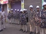 The police team, Special Task Force (STF), and Para Military forces conducted a flag march in Sasaram on Saturday. (ANI/representative)