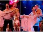 Varun Dhawan picked Gigi Hadid in his arms and spun her around on stage. Varun Dhawan picked Gigi Hadid in his arms and spun her around on stage.