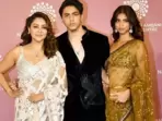 Gauri Khan, Suhana Khan and Aryan Khan at the NMACC day 2 event. Gauri Khan, Suhana Khan and Aryan Khan at the NMACC day 2 event.