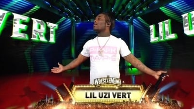 American rapper Lil Uzi Vert sang his hit song "Just Wanna Rock" on night one of WrestleMania 39. (Twitter) American rapper Lil Uzi Vert sang his hit song "Just Wanna Rock" on night one of WrestleMania 39. (Twitter)