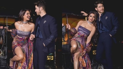 Priyanka Chopra and Nick Jonas attended a fashion event at the NMACC in Mumbai on Saturday. Priyanka Chopra and Nick Jonas attended a fashion event at the NMACC in Mumbai on Saturday.