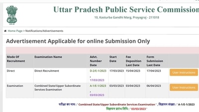 UPPSC PCS exam 2023 applictaion process to conclude tomorrow at uppsc.up.nic.in UPPSC PCS exam 2023 applictaion process to conclude tomorrow at uppsc.up.nic.in