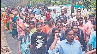 Villagers in Kerala’s Idukki district staged protests after the high court stayed the forest department’s plan to tranquillise and capture a wild jumbo, Arikomban, which reportedly killed eight people and destroyed many houses and shops in last two years. (HT Photo) Villagers in Kerala’s Idukki district staged protests after the high court stayed the forest department’s plan to tranquillise and capture a wild jumbo, Arikomban, which reportedly killed eight people and destroyed many houses and shops in last two years. (HT Photo)