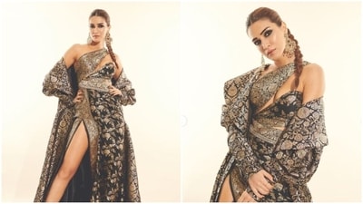 Kriti Sanon’s gown gets a shoutout from Anushka Sharma (Instagram/@kritisanon) Kriti Sanon’s gown gets a shoutout from Anushka Sharma (Instagram/@kritisanon)
