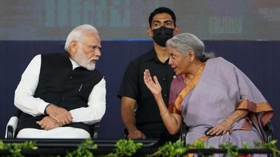 File photo of Prime Minister Narendra Modi with Finance Minister Nirmala Sitharaman. File photo of Prime Minister Narendra Modi with Finance Minister Nirmala Sitharaman.