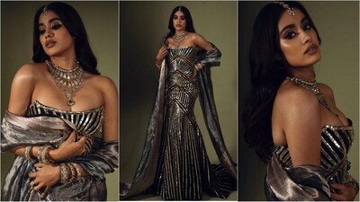 Janhvi Kapoor shone like a star in a dazzling golden gown at the Nita Mukesh Ambani Cultural Centre's India In Fashion exhibit in Mumbai. Day 2 of the NMACC Gala witnessed the presence of top-notch national and international celebrities, making it a lavish affair similar to the grand opening ceremony. Kapoor's stunning appearance stole the limelight and left everyone spellbound. (Instagram/@Janhvikapoor) Janhvi Kapoor shone like a star in a dazzling golden gown at the Nita Mukesh Ambani Cultural Centre's India In Fashion exhibit in Mumbai. Day 2 of the NMACC Gala witnessed the presence of top-notch national and international celebrities, making it a lavish affair similar to the grand opening ceremony. Kapoor's stunning appearance stole the limelight and left everyone spellbound. (Instagram/@Janhvikapoor)