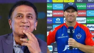 Sunil Gavaskar; David Warner Sunil Gavaskar; David Warner