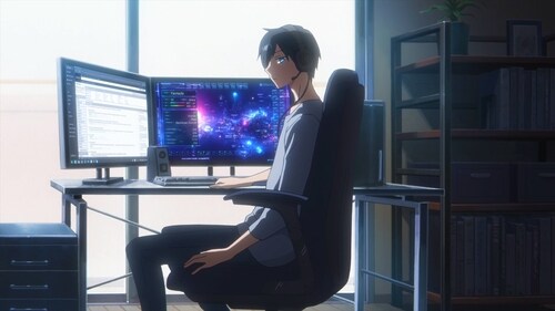 Yamada in a still from episode 1 of My Love Story with Yamada-kun at Lv999. (Madhouse) Yamada in a still from episode 1 of My Love Story with Yamada-kun at Lv999. (Madhouse)