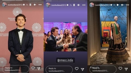 Tom Holland shared pictures from the event. Tom Holland shared pictures from the event.