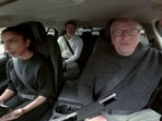 Bill Gates was accompanied by a safety driver and Alex Kendall, the founder-CEO of Wayve, (YouTube)