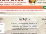 IIT JAM 2023 scorecards released at jam.iitg.ac.in