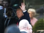 Former US president Donald Trump at Trump Tower. Former US president Donald Trump at Trump Tower.