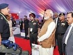 PM Modi at Combined Commanders Conference in Bhopal on April 1 PM Modi at Combined Commanders Conference in Bhopal on April 1