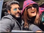 Sheezan Khan and Tunisha Sharma in a throwback pic that he has shared.