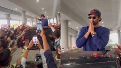 Bellamkonda Sreenivas at Hyderabad airport. Bellamkonda Sreenivas at Hyderabad airport.