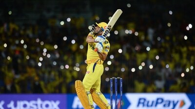 MS Dhoni and Chennai Super Kings made a victorious return to the Chepauk Stadium and put the defeat they suffered in the opening match behind them, With Dhoni smashing two consecutive sixes in the three balls he faced in the last over, CSK scored 217/7. Lucknow Super Giants made a good fist of the chase and managed to reach 205/7 but it wasn't enough. (AFP) MS Dhoni and Chennai Super Kings made a victorious return to the Chepauk Stadium and put the defeat they suffered in the opening match behind them, With Dhoni smashing two consecutive sixes in the three balls he faced in the last over, CSK scored 217/7. Lucknow Super Giants made a good fist of the chase and managed to reach 205/7 but it wasn't enough. (AFP)