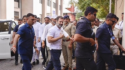 Surat district court convicted Congress leader Rahul Gandhi in the 2019 'Modi surname' criminal defamation case. (PTI) (File) Surat district court convicted Congress leader Rahul Gandhi in the 2019 'Modi surname' criminal defamation case. (PTI) (File)