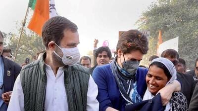 Congress leaders Rahul Gandhi and Priyanka Gandhi Vadra in Amethi before the 2022 Uttar Pradesh assembly elections. (FILE PHOTO) Congress leaders Rahul Gandhi and Priyanka Gandhi Vadra in Amethi before the 2022 Uttar Pradesh assembly elections. (FILE PHOTO)