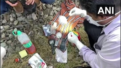 A team of experts visited the railway track near Elathur where three people were found dead. (ANI) A team of experts visited the railway track near Elathur where three people were found dead. (ANI)