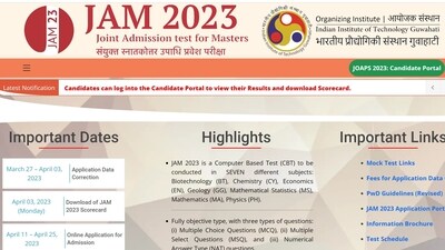 IIT JAM 2023 scorecards released at jam.iitg.ac.in IIT JAM 2023 scorecards released at jam.iitg.ac.in