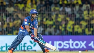 While their run rate dropped after Mayers, Nicholas Pooran got it back up and helped them take the match to the last over. (AP) While their run rate dropped after Mayers, Nicholas Pooran got it back up and helped them take the match to the last over. (AP)