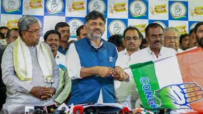 KPCC president DK Shivakumar slammed chief minister Basavaraj Bommai on Monday (DK Shivakumar Twitter) KPCC president DK Shivakumar slammed chief minister Basavaraj Bommai on Monday (DK Shivakumar Twitter)