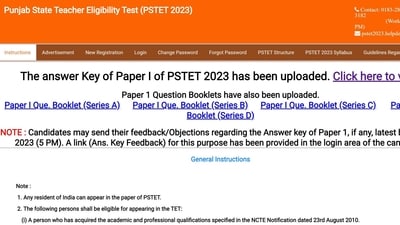 PSTET 2023 answer key released at pstet2023.org PSTET 2023 answer key released at pstet2023.org
