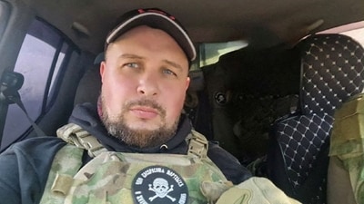 Russian military blogger, Vladlen Tatarsky, whose real name was Maxim Fomin, is seen in this undated social media picture. (via REUTERS)