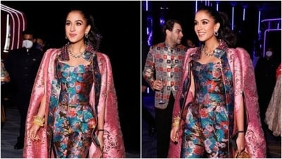 Anant Ambani's to-be-wife Radhika Merchant's NMACC after-party look is out. (Instagram) Anant Ambani's to-be-wife Radhika Merchant's NMACC after-party look is out. (Instagram)