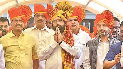 Shinde’s colleagues themselves admit that the party looks good on paper but much needs to be done on the ground if a solid organisation has to be built. Despite the jubilation about being the “real” Shiv Sena, the fact remains that the party is limited to a bunch of MLAs, MPs and a few leaders. The ground-level organisation has remained with Uddhav Thackeray. (HT PHOTO) Shinde’s colleagues themselves admit that the party looks good on paper but much needs to be done on the ground if a solid organisation has to be built. Despite the jubilation about being the “real” Shiv Sena, the fact remains that the party is limited to a bunch of MLAs, MPs and a few leaders. The ground-level organisation has remained with Uddhav Thackeray. (HT PHOTO)
