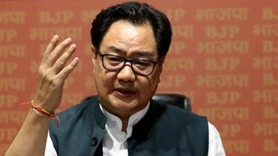 Union law minister Kiren Rijiju said Congress leader Rahul Gandhi was making a ‘childish’ attempt to bring pressure on the appellate court. (File Photo) Union law minister Kiren Rijiju said Congress leader Rahul Gandhi was making a ‘childish’ attempt to bring pressure on the appellate court. (File Photo)