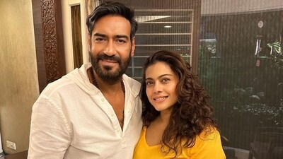 Kajol has shared a new picture with Ajay Devgn. Kajol has shared a new picture with Ajay Devgn.