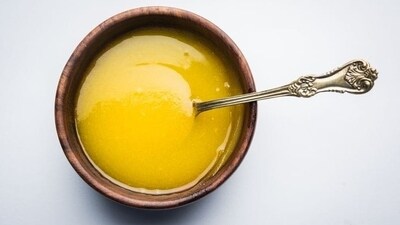 As per traditional practices, incorporating a sweet taste or consuming ghee with the first bite of your food is believed to improve digestion and stimulate the production of digestive enzymes, leading to better absorption of nutrients. It can also provide a sense of satisfaction and help prevent overeating. (Shutterstock)