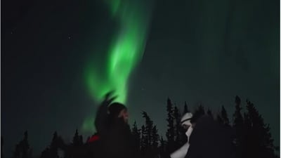 In the video, four men can be seen dressed in warm winter clothing, dancing to the hit track "Chogada Tara". (Instagram/the_binary_traveller)