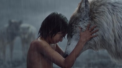 Mowgli and his wolf mother, Raksha, share an intimate moment (Disney Enterprises/dpa/picture alliance) Mowgli and his wolf mother, Raksha, share an intimate moment (Disney Enterprises/dpa/picture alliance)