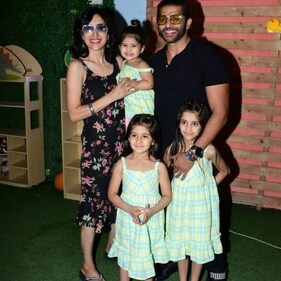 Karanvir Bohra and his family at Laksh birthday party. (Photo: Varinder Chawla) (Varinder Chawla) Karanvir Bohra and his family at Laksh birthday party. (Photo: Varinder Chawla) (Varinder Chawla)
