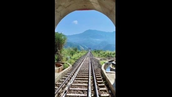 Jiribam-Imphal new line railway project to connect the capital city of Manipur with rest of India (Photo by Twitter/Amarrrrz)