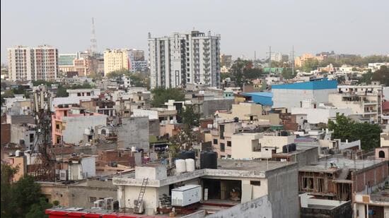 House tax revenue in Ghaziabad was estimated to be around ₹175 crore in 2021-22 and ₹207 crore in 2022-23, according to data. (Sakib Ali/HT Photo)