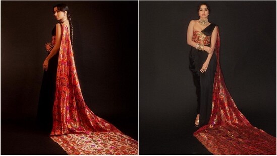 Shraddha Kapoor's paithani jumpsuit takes the internet by storm at NMACC Event (Instagram/@shraddhakapoor)