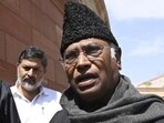 Congress chief Mallikarjun Kharge. (Hindustan Times) Congress chief Mallikarjun Kharge. (Hindustan Times)