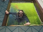 Dituri conducts research into the effects of hyperbaric pressure – when air pressure is greater than it would be at sea level – on the human body.(Twitter)
