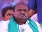 Janata Dal (Secular) legislature party leader H D Kumaraswamy (HT)
