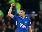 Everton's Michael Keane celebrates