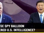 CHINESE SPY BALLOON GATHERED U.S. INTELLIGENCE?