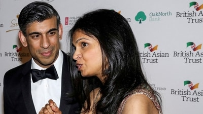 Rishi Sunak-Akshata Murthy: Rishi Sunak and his wife Akshata Murthy are seen (Reuters File)