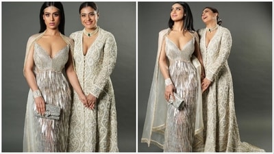 Kajol recently attended the star-studded grand opening ceremony of Nita Mukesh Ambani Cultural Centre in Mumbai along with her husband Ajay Devgn and daughter Nysa Devgn. For the occasion, the mother-daughter duo decided to twin and opted for dazzling ivory outfits. (Instagram/@kajol) Kajol recently attended the star-studded grand opening ceremony of Nita Mukesh Ambani Cultural Centre in Mumbai along with her husband Ajay Devgn and daughter Nysa Devgn. For the occasion, the mother-daughter duo decided to twin and opted for dazzling ivory outfits. (Instagram/@kajol)